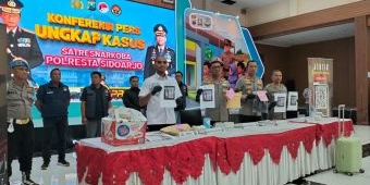 Polresta Sidoarjo Ungkap 33 Kasus Narkotika Selama Mei 2026, Total BB Disita Hampir Rp45 Miliar