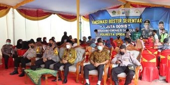 Jelang Lebaran 2022, Kapolresta Sidoarjo Ikuti Zoom Meeting 1 Juta Vaksin Booster