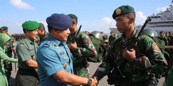 Kasarmatim Sambut Kedatangan Satgas Ops Tinombala