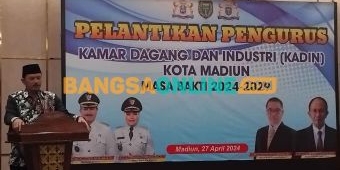 Harapan Maidi di Pelantikan Kadin Kota Madiun Periode 2024-2029