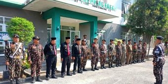 Banser dan Pagar Nusa Gelar Apel Pengamanan Munas-Konbes NU 2026 di Kediri
