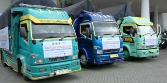 Peduli Kemanusiaan, ACT Kota Batu Kirim Tiga Truk Sembako dan Bama ke Banten