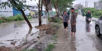 Banjir Luapan Kali Lamong Bergeser ke Cerme Gresik