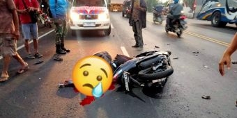 Hantam Bak Truk, Pemotor asal Nganjuk Tewas di Sidoarjo