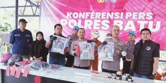 Tim Resmob Satreskrim Polres Batu Tangkap 2 Pelaku Pencurian Komponen PJU Asal Semarang