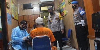 84 Tahanan Polres Blitar Divaksin Covid-19