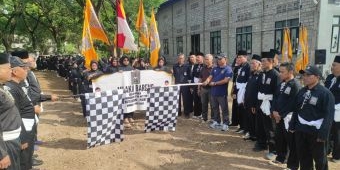 Kegiatan Mlaku Bareng Dipadati Ribuan Warga PSHT Kota Kediri