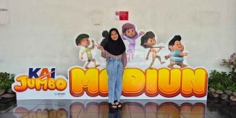 KAI Hadirkan Photo Booth Jumbo di Stasiun Madiun