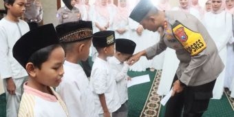 Nuzulul Quran, Kapolres Kediri Kota Bersama Bhayangkari Gelar Santunan Anak Yatim