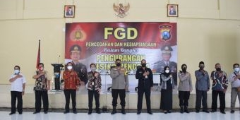Minimalisir Risiko Bencana, Polresta Sidoarjo Gandeng BPBD Gelar FGD