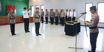 Kapolres Mojokerto Kota Pimpin Sertijab Kasatresnarkoba
