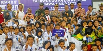 Cari Bibit Atlet Masa Depan Taekwondo, Dandim Gresik Dukung Kejurprov Taekwondo