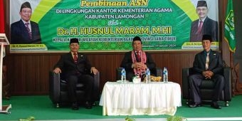 Pembinaan di Kemenag Lamongan, Kakanwil Husnul Maram Ajak ASN Amalkan Lima Budaya Kerja