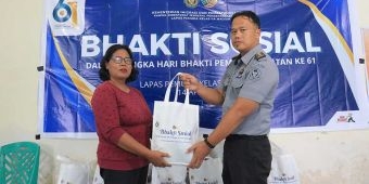 Peringati HBP ke-61, Lapas Pemuda Madiun Bagikan Puluhan Paket Sembako
