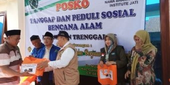 Peringati HSN, ISNU Jatim Bantu Korban Bencana Banjir Trenggalek