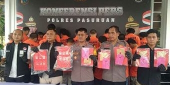 Selama Februari 2024, Polres Pasuruan Ringkus 21 Tersangka dari 2 Kasus