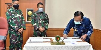 Bupati Sambari Tutup TMMD ke-107 Tahun 2020