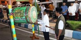 Bupati Pacitan Berangkatkan Rombongan Takbir Keliling dan Tinjau Pos Pengamanan Lebaran