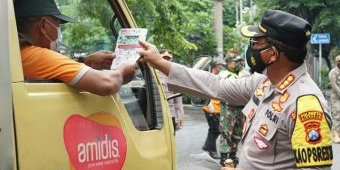 Tegakkan Protokol Kesehatan Selama PPKM, Polresta Sidoarjo Kedepankan Upaya Persuasif