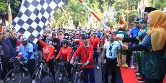 Sambut Porprov Jatim 2023, Gubernur Khofifah Ikuti Gowes Gemilang di Sidoarjo