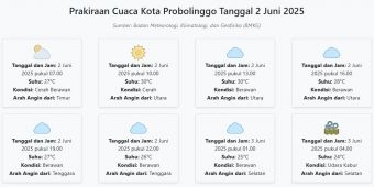 Cuaca Kota Probolinggo Hari ini Senin, 2 Juni 2025: Diperkirakan Cerah Berawan dengan Suhu 24-30°C