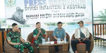 Perkuat Sinergitas dengan Insan Media, Penerangan Divisi 2 Kostrad Gelar Press Gathering