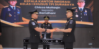 Ramdhani Dilantik Sebagai Kepala Imigrasi Surabaya yang Baru