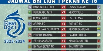 Jadwal BRI Liga 1 2023-2024 Pekan ke-15: Big Match Persebaya vs Persib, Arema Jamu Borneo FC