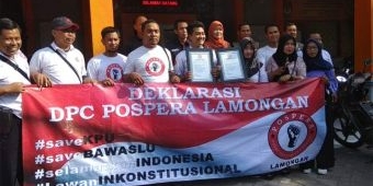 Pospera Lamongan Apresiasi Kinerja KPU dan Bawaslu