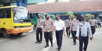 Jelang Libur Nataru 2022, Polres Mojokerto Gelar Pengecekan Terminal Kertajaya