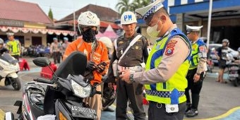 Ratusan Kendaraan Terjaring Razia Operasi Zebra Semeru di Kota Kediri, Didominasi Sepeda Motor