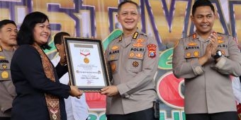 Bagikan 5.236 Rawon Gratis ke Masyarakat, Acara Kuliner Polres Probolinggo Cetak Rekor Muri