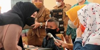 Ratusan Anak Yatim Piatu di Kota Probolinggo dapat Sepatu Roda