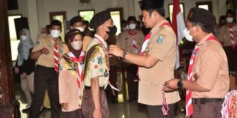 Bupati Lamongan Lantik 186 Pramuka Penegak Garuda