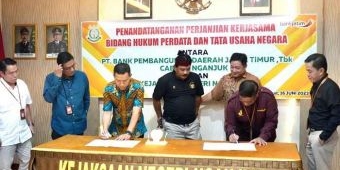 Perkuat Pemerintahan, Bank Jatim Teken MoU dengan Kejari Nganjuk