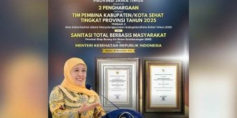 Lagi, Pemprov Jatim Boyong Dua Penghargaan KKS dan STBM Award dari Kemenkes RI