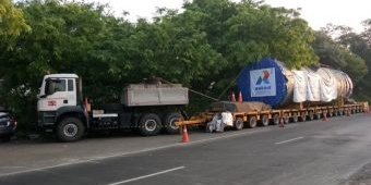 Multi Axle Truk Pengangkut Absorber Trip #2 Nanti Malam kembali Masuk Bojonegoro