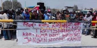 Ratusan Warga Manyar Gresik Demo Proyek Pelabuhan Internasional, Minta Dipekerjakan