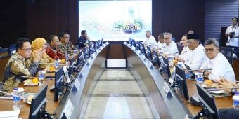 Wujudkan Kedaulatan Pangan, Gubernur Khofifah dan Menteri PU Sepakat Perkuat Infrastruktur Irigasi
