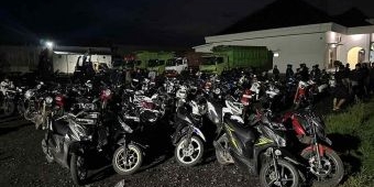 Tindaklanjuti Laporan Masyarakat, Polres Probolinggo Amankan 67 Motor Balap Liar