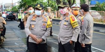 Kakorlantas Pantau Ops Ketupat Semeru dan Pos Check Point PSBB di Sidoarjo