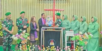 Perkokoh Toleransi dan Silaturahmi, Koramil Pesantren Kunjungan ke 10 Gereja saat Natal 2025