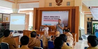 Kolaborasi dengan PHE TEJ, PWI Tuban Edukasi Kades tentang Jurnalisme dan Pengembangan Medsos