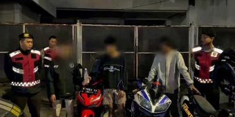 Bubarkan Balap Liar, Polres Pasuruan Kota Amankan 3 Pemuda