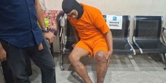 Polisi Hadiahi Timah Panas ke Kaki Salah Satu Begal Guru di Bangkalan