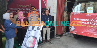 KPU Kota Kediri Berangkatkan Logistik 3.424 Bilik Suara ke Tingkat PPS