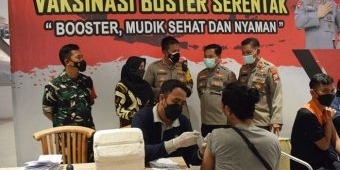 Polresta Sidoarjo Kejar Capaian 50 Persen Dosis Ketiga