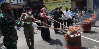 Bea Cukai Blitar Musnahkan 100 Ribu Batang Lebih Rokok Ilegal
