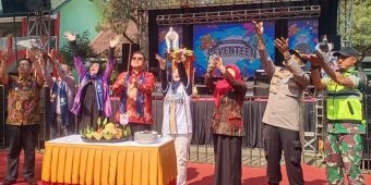 Pelepasan Burung Merpati Tandai Perayaan HUT ke-17 SMKN 2 Singosari