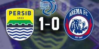 Hasil Liga 1: Persib Bandung Sukses Bungkam Arema FC 1-0